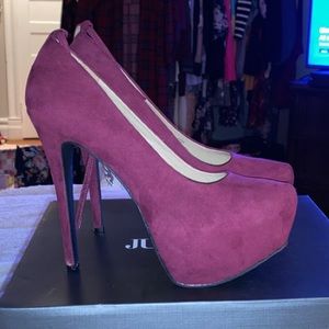 Burgundy High Heels 👠 Size 8.5
